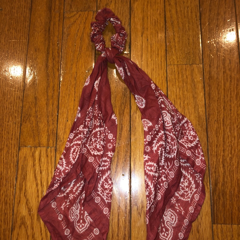 hair scarf attached to scrunchie